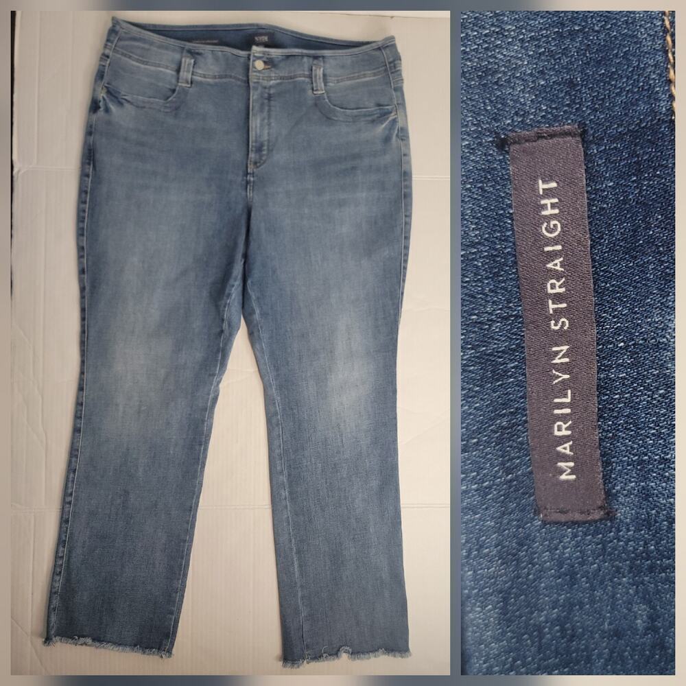 Not Your Daughters Jeans Plus 20W Marilyn Straight High Rise Lift Tuck Stretch
